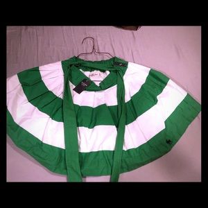 Abercrombie & Fitch NWT green/white skirt